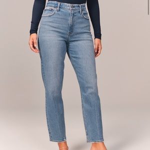 A&F Curve Love High Rise Mom Jeans